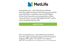 Desktop Screenshot of metlife.floodpro.net
